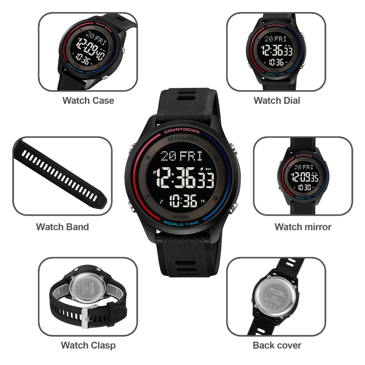 SKMEI Fashion Military Digital - огляд і ціна Outdoor Sports List
