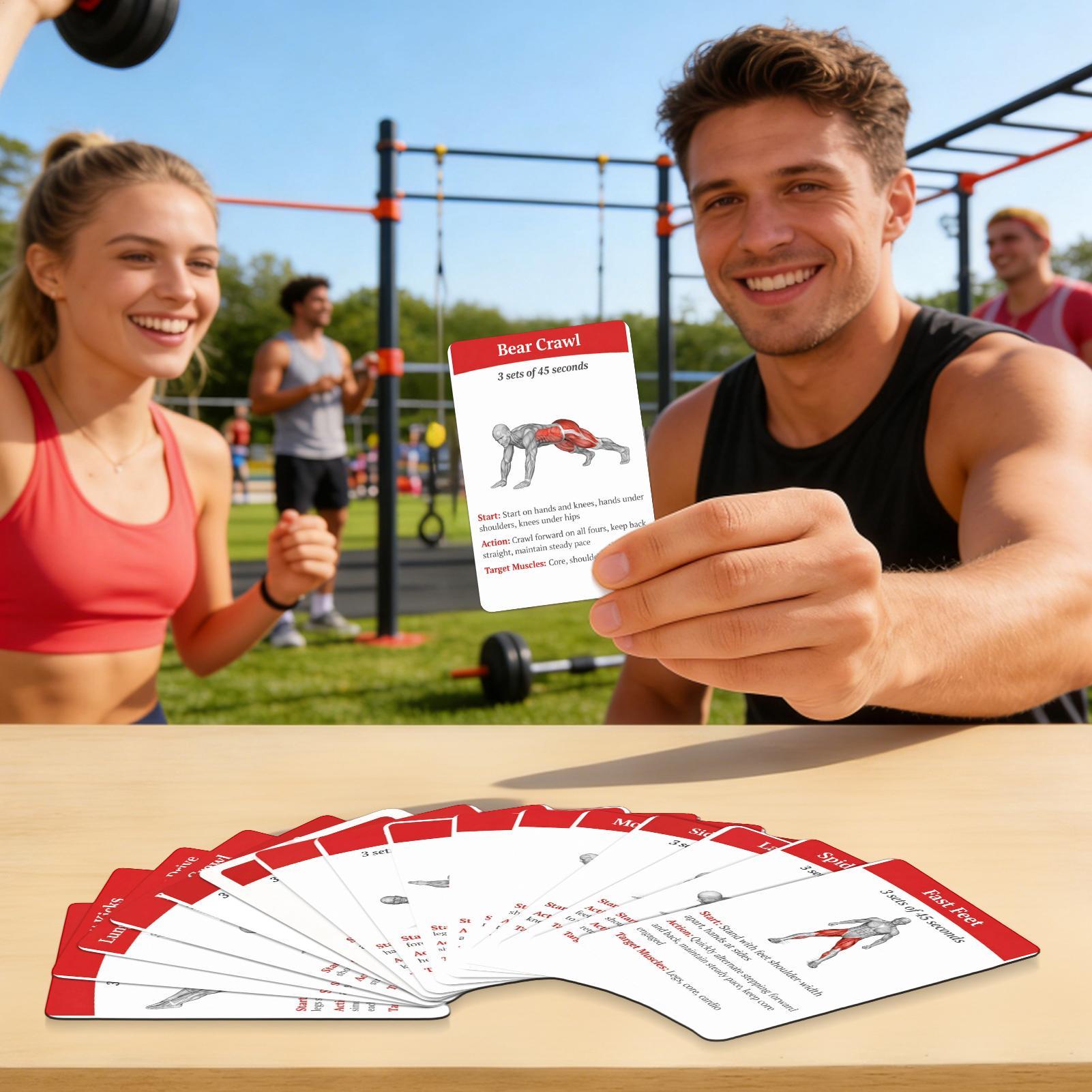 36pcs Fitness Cards Comprehens - огляд і ціна Outdoor Sports Hall