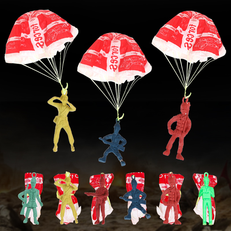 10pcs Plastic Ejecting Parachu - огляд і ціна Outdoor Sport For Kids