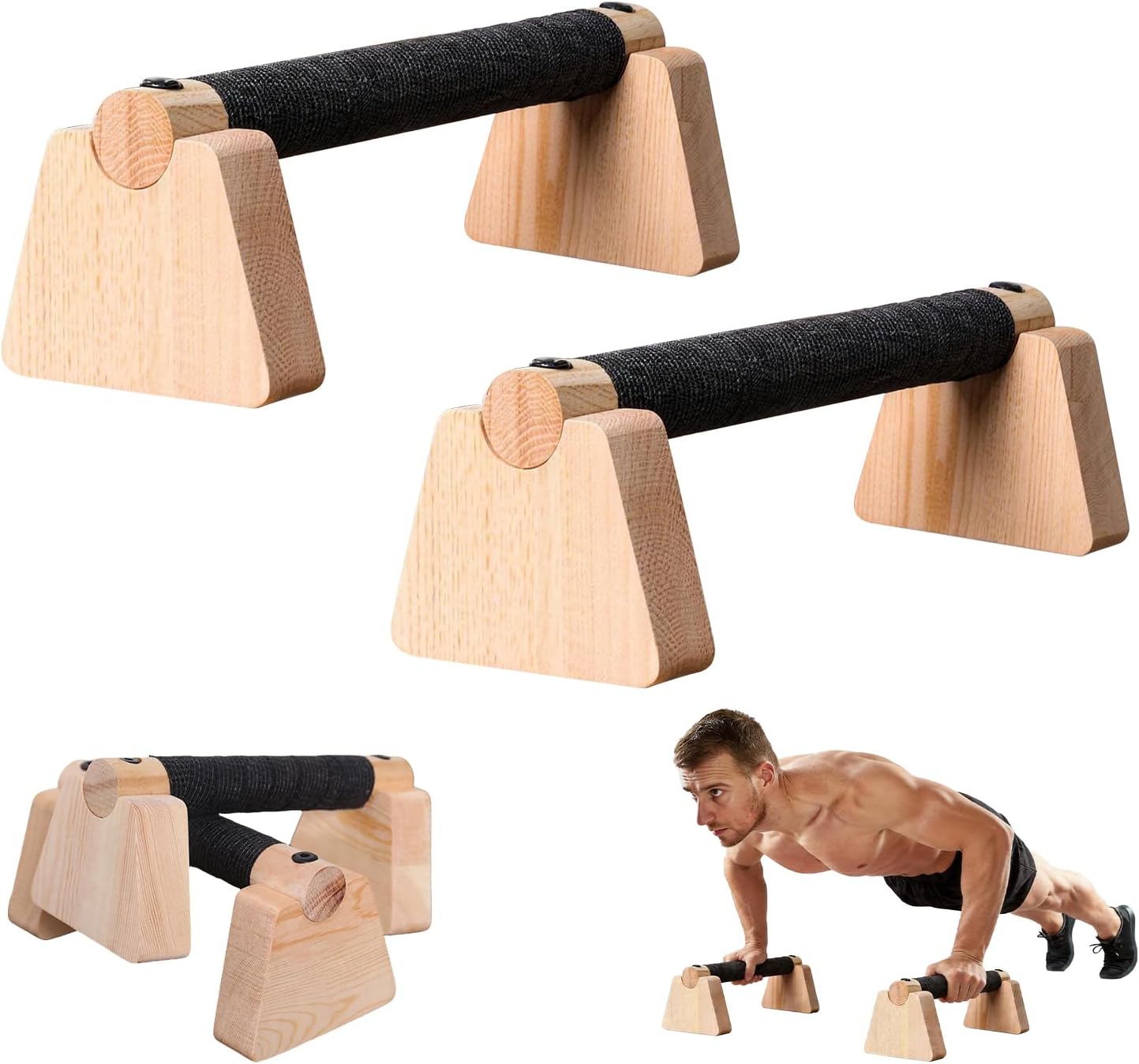 Wooden Push Up Bars, Handstand - огляд і ціна Outdoor Sport Bar